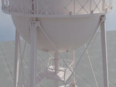 WB Water Tower 3D model