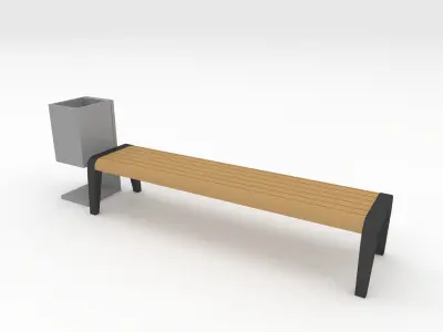 Bench Park 41 3D model