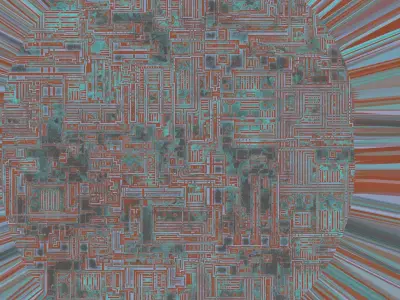 Scifi City bridge Kitbash 3D model