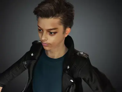 Asian Boy Aqib rigged 3D model 3D model