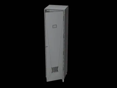 Mid-Poly Locker Free 3D model