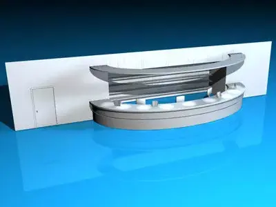 Reception bar counter 3D model