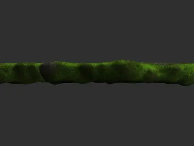 Rock Walkway 4 - Moss 2 Low-poly 3D model