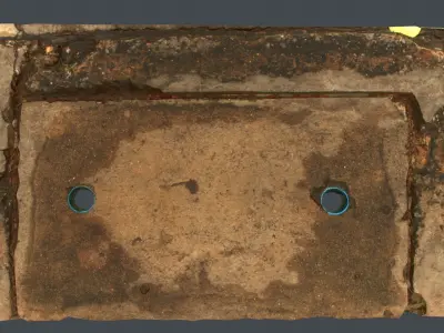 Pot Hole - 3D Scan Model Low-poly 3D model