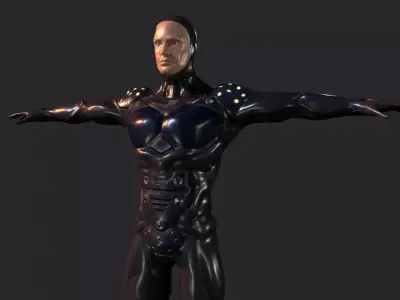 Exo Suit Armor Low-poly 3D model