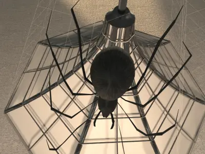 Spider Pendant Light Free 3D model