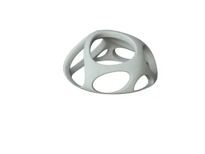 SciFi Cube Object No 55943 Low Poly Shape Low-poly 3D model