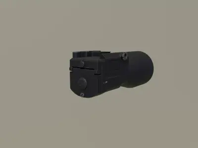 Klesch-2U Zenitco Gun Flashlight Low-poly 3D model