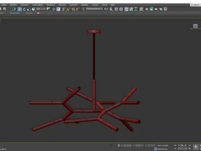 Kryptonite LED Chandelier Low-poly 3D model