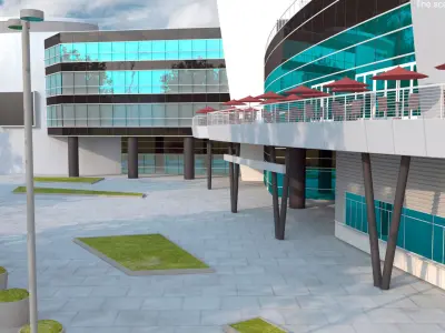  Modern Indoor Arena Building 