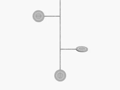 Discus Vine 3 Lighting Fixture 3D model