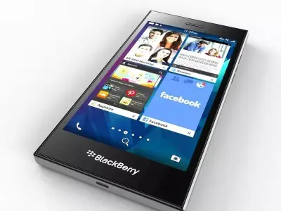  BlackBerry Leap black 3D model