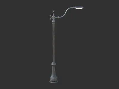Street Lamp Low-poly 3D model