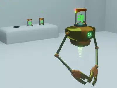 Capsule bot 3D model