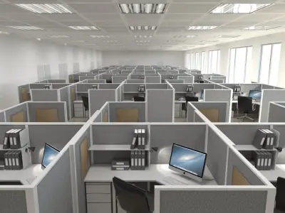 Office Interior Scene 2 3D model