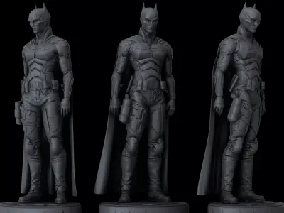 The Batman statue 3D print model
