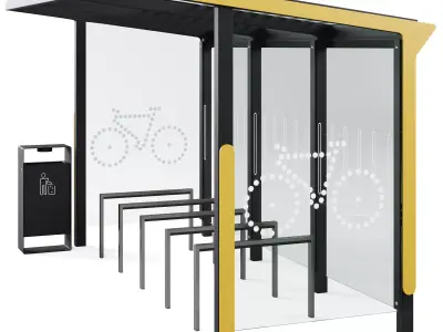 Bicycle parking Aureo Velo by mmcite 3D model