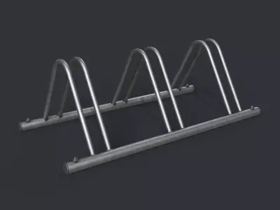 Bike Rack 5 PBR Game Ready Low-poly 3D model