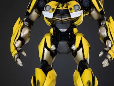 bumblebee transformers Sci-Fi Mecha Robot 3D print model