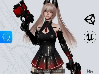 Cosmo Girls 3D Model Pack