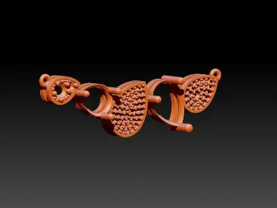 Pear necklace 3D print model