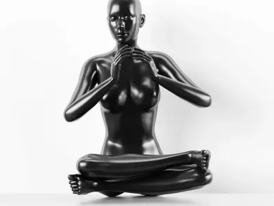 Female woman standing Pose Mannequin 3D model