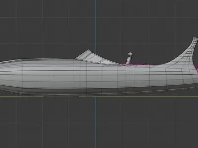 Motorboat speed boat 3D model
