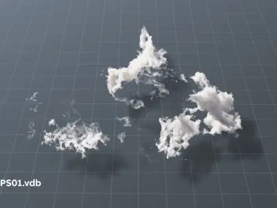 Volumetric clouds set  40 vdb files for render in vray corona 3D model