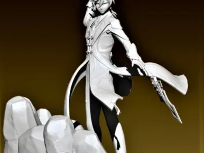 Zhongli Genshin 3D print model