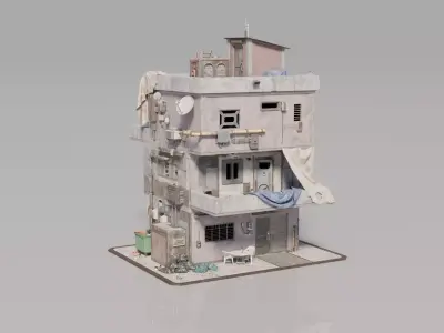 Neighborhood House Building 6 3D model