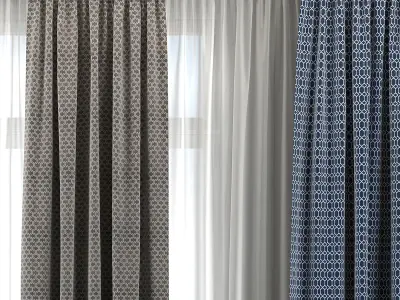 Curtain Set 313 3D model