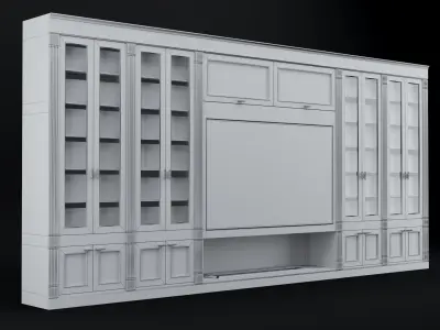 TV Furniture Wall 3D model