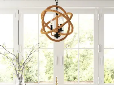 Pranet Light Globe Chandelier 3D model