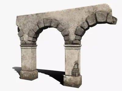 Old Abandoned Arch Low-poly 3D model