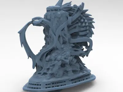 Leviathan dragon Coils 15 3D model