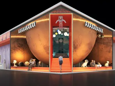 Furniture Exhibition Gallery 3D model