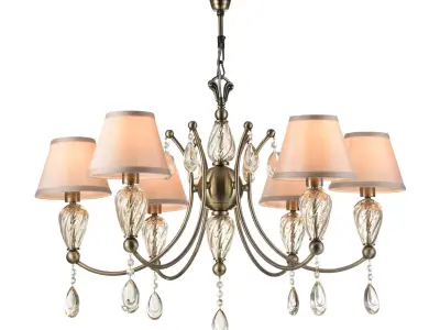 Chandelier Royal Classic Murano RC855-PL-06-R Maytoni Classic Free 3D model