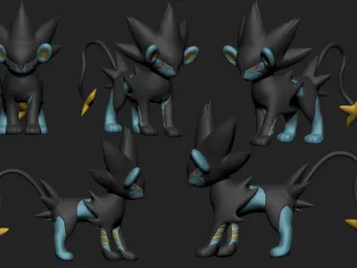 Pokemon - Luxray 3D print model