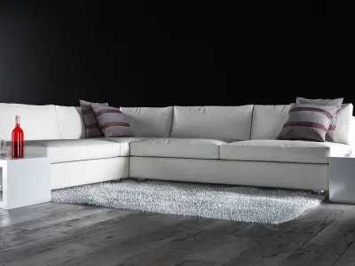 Sofa set - Interior Furniture 06 3D model
