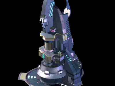 Space Station - Occupy Tower 03 3D model