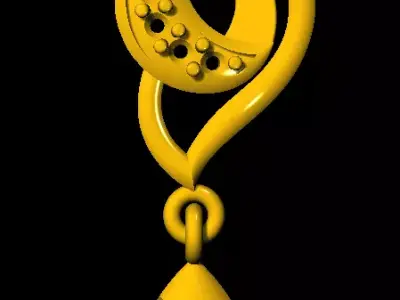  Tops earrings  3D print model