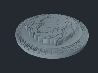 Lion head 3D print model