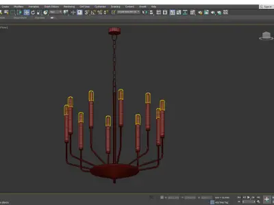 Gideon Chandelier Low-poly 3D model