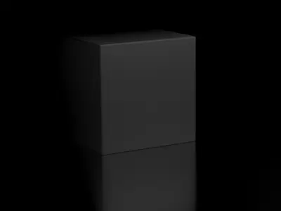 the default cube Low-poly 3D model