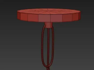 Marcel 6Lt Chandelier White 3D model purchase
