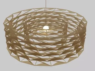 Parametric Origami Lamp 3D model