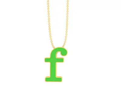 Alphabet - F 3D print model