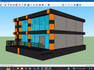 simple building  3D model