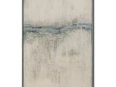 Set of 3 Abstract Paintings in Frames 3D model 71