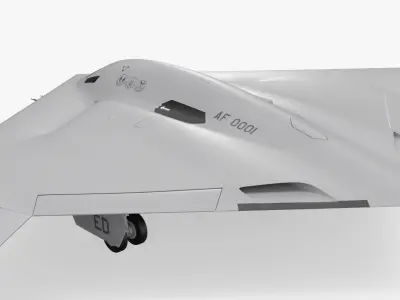  B-21 Strategic Bomber White 